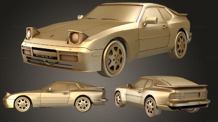 Автомобили и транспорт (Porsche 944 Turbo, CARS_3152) 3D модель для ЧПУ станка